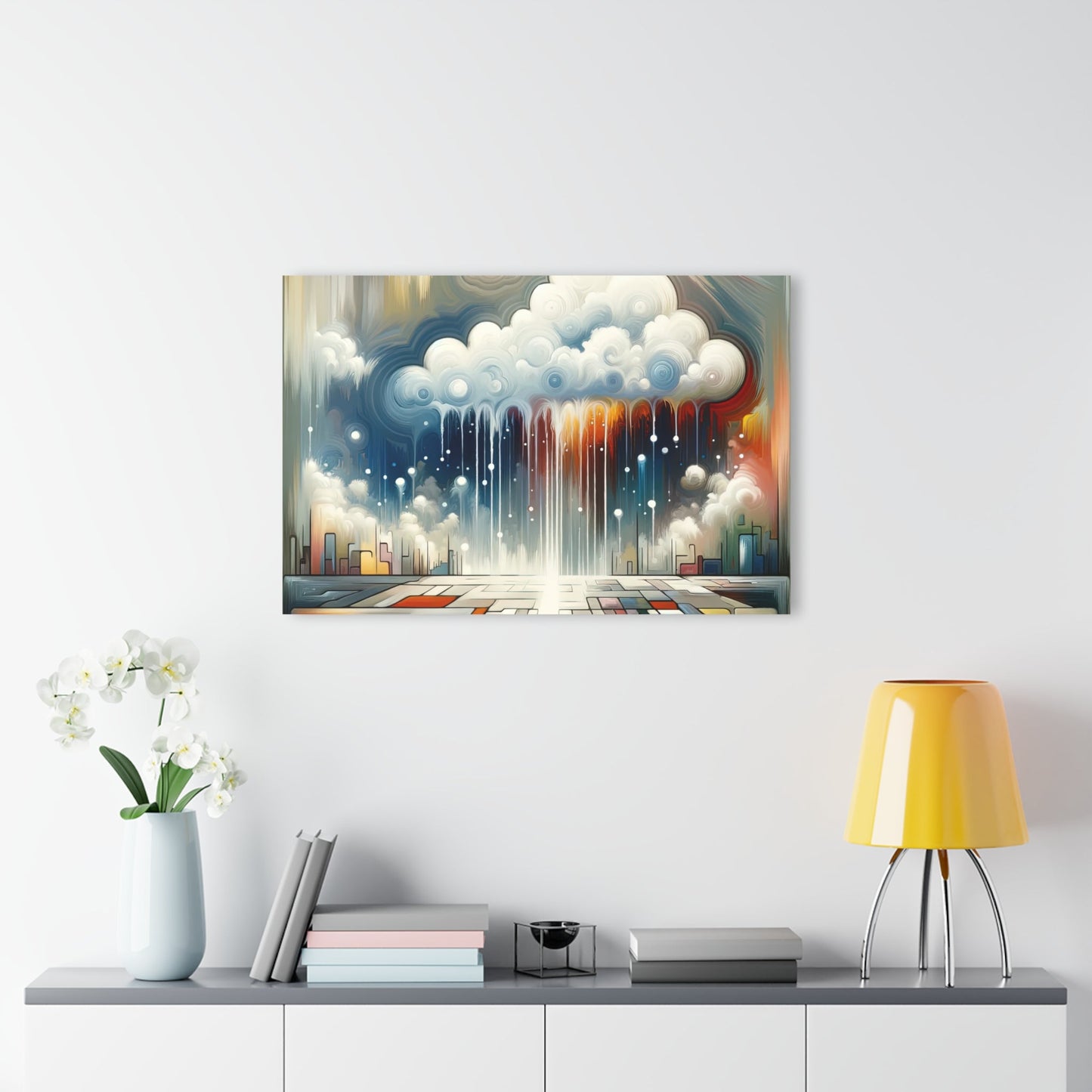 Grounding Silver Clouds Acrylic Prints (French Cleat Hanging) - ATUH.ART