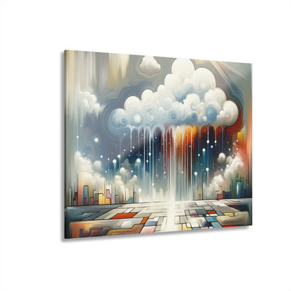 Grounding Silver Clouds Acrylic Prints (French Cleat Hanging) - ATUH.ART