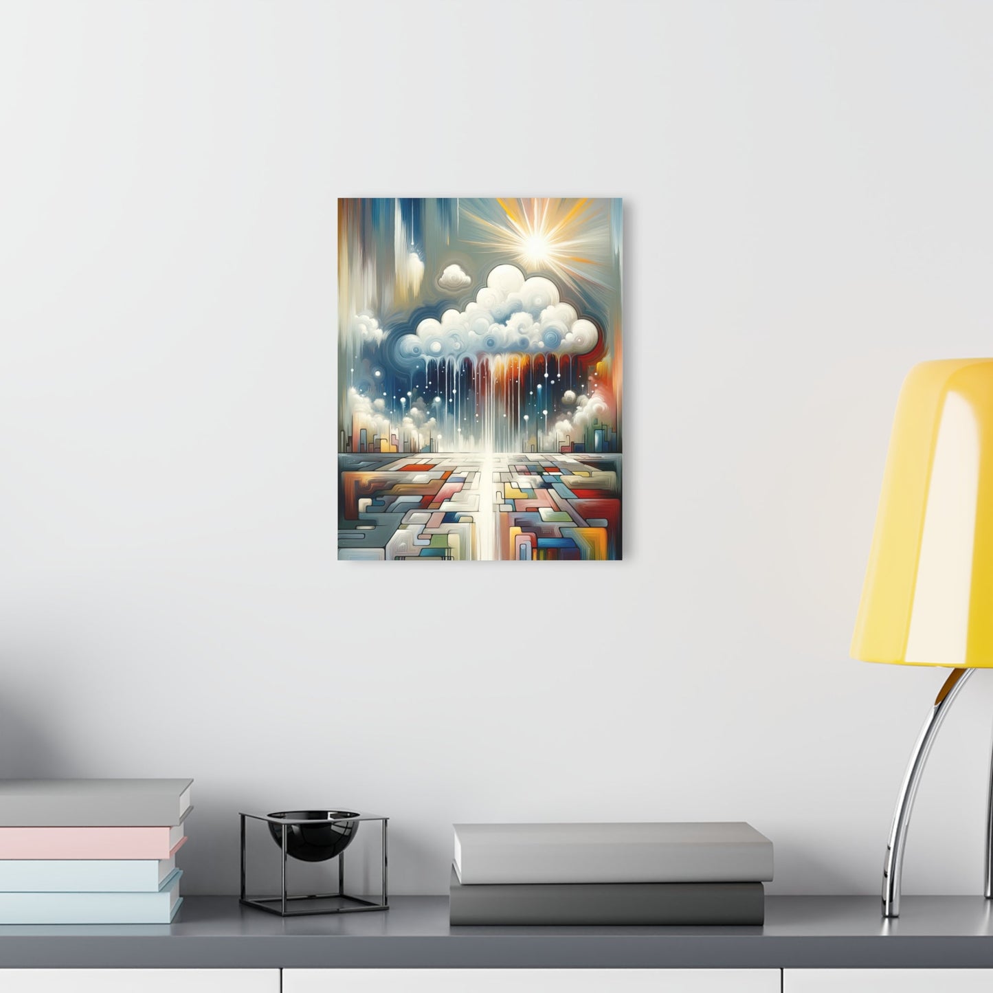 Grounding Silver Clouds Acrylic Prints (French Cleat Hanging) - ATUH.ART