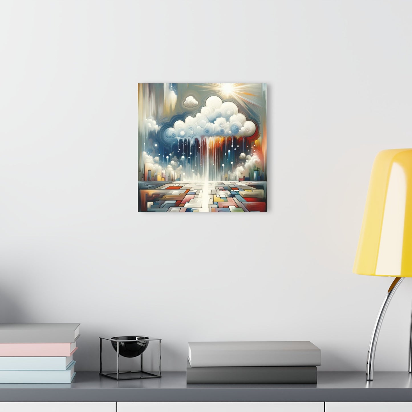 Grounding Silver Clouds Acrylic Prints (French Cleat Hanging) - ATUH.ART