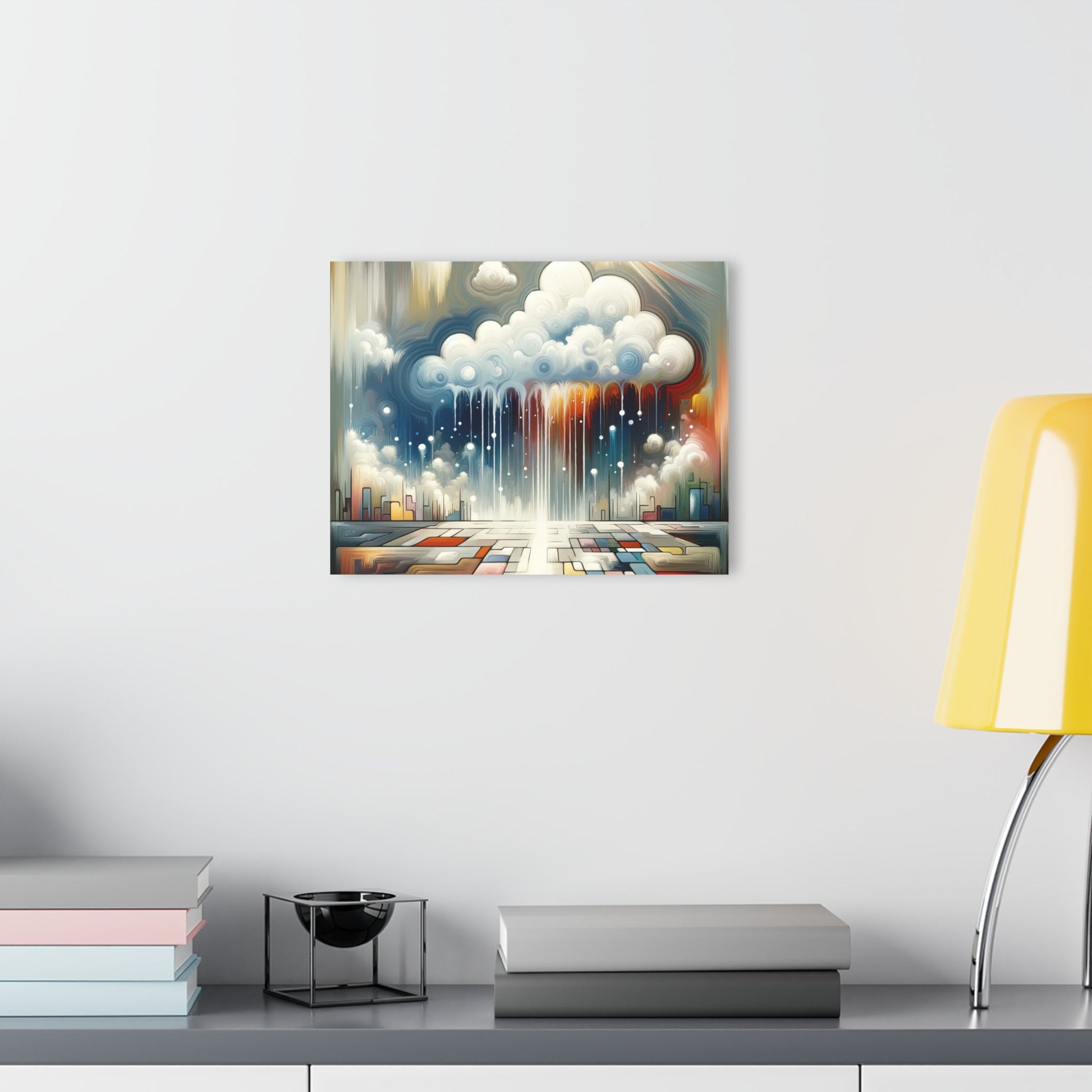 Grounding Silver Clouds Acrylic Prints (French Cleat Hanging) - ATUH.ART