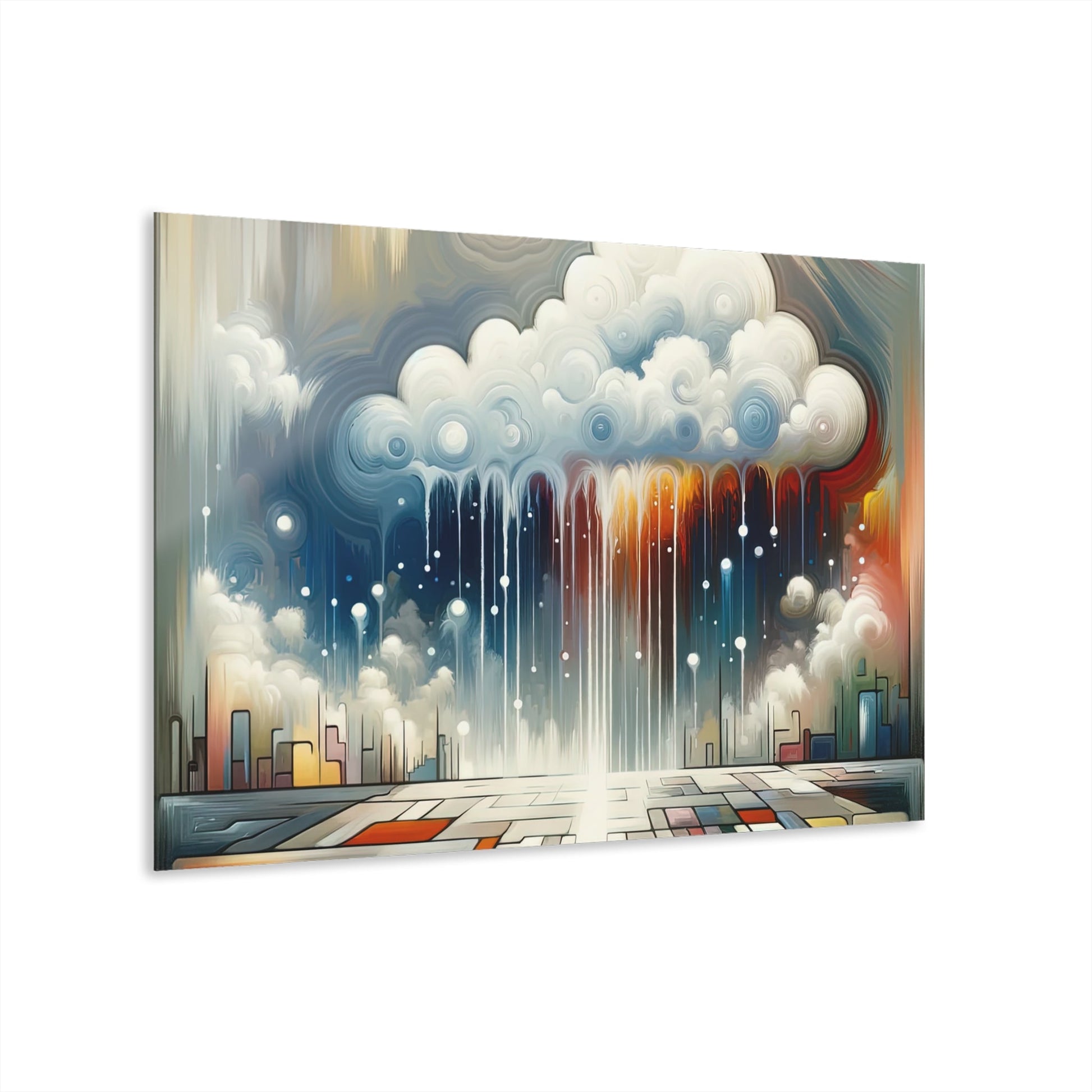 Grounding Silver Clouds Acrylic Prints (French Cleat Hanging) - ATUH.ART