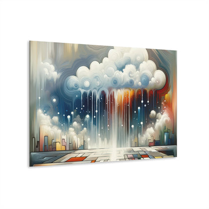 Grounding Silver Clouds Acrylic Prints (French Cleat Hanging) - ATUH.ART