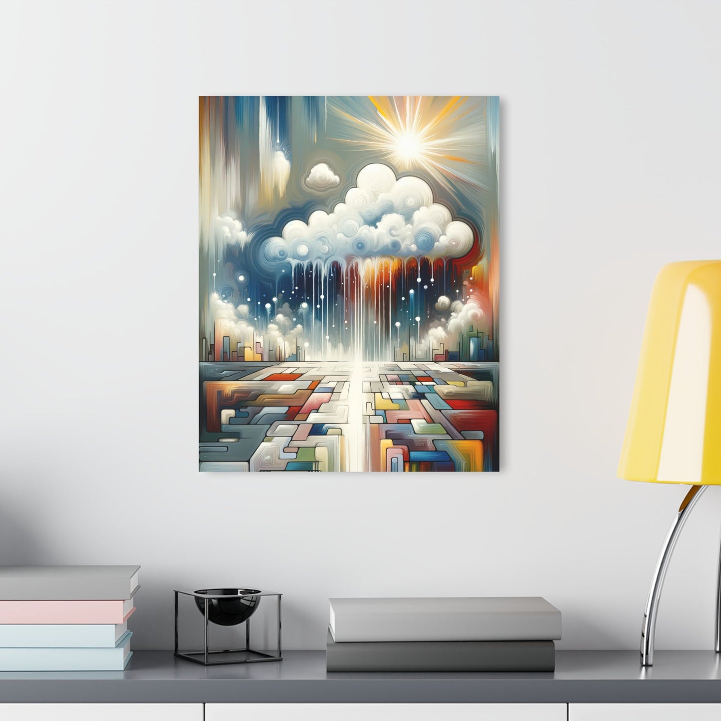 Grounding Silver Clouds Acrylic Prints (French Cleat Hanging) - ATUH.ART