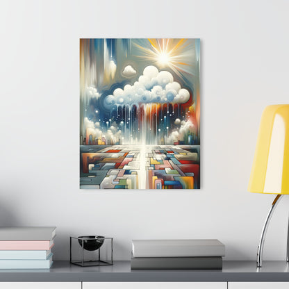 Grounding Silver Clouds Acrylic Prints (French Cleat Hanging) - ATUH.ART