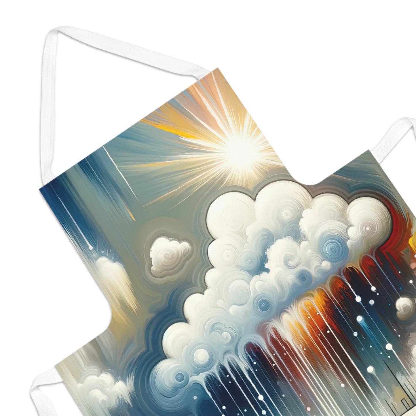 Grounding Silver Clouds Adult Apron (AOP) - ATUH.ART