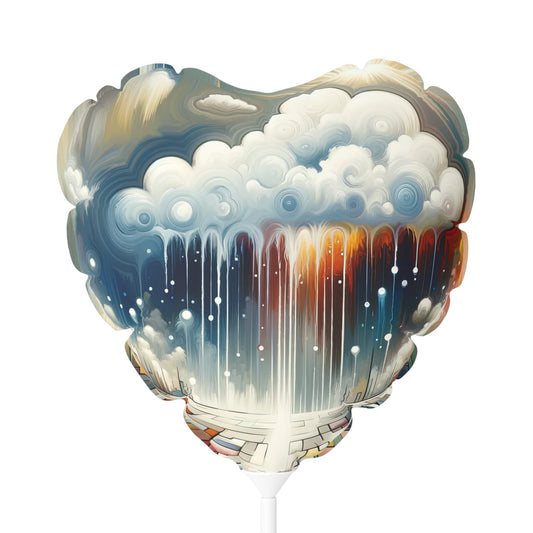 Grounding Silver Clouds Balloon (Round and Heart-shaped), 11" - ATUH.ART