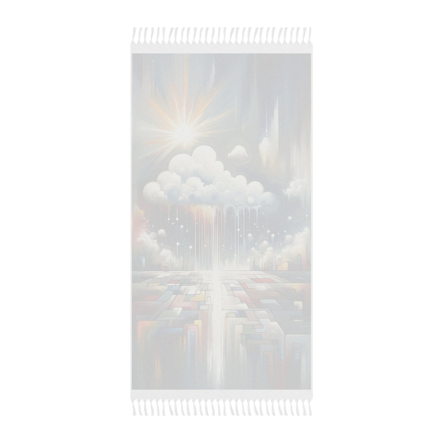 Grounding Silver Clouds Boho Beach Cloth - ATUH.ART