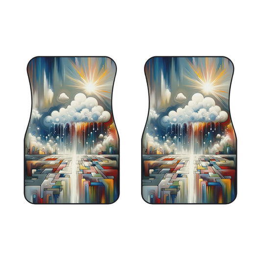 Grounding Silver Clouds Car Mats (2x Front) - ATUH.ART