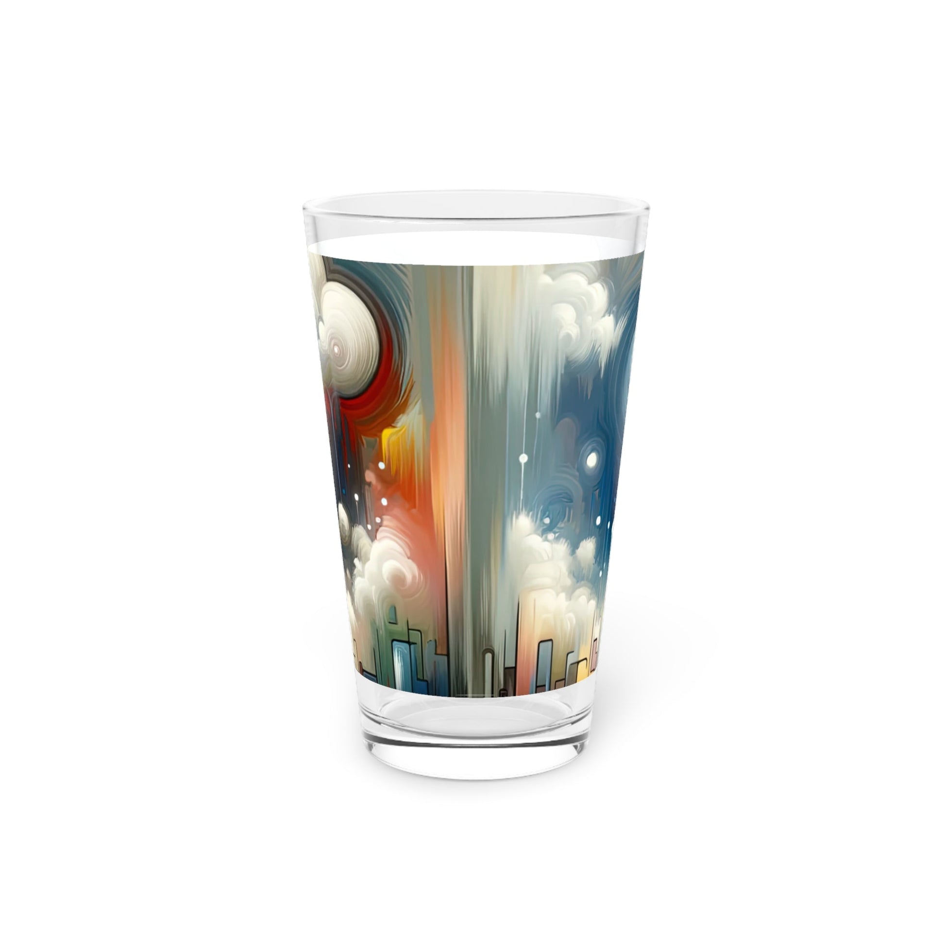 Grounding Silver Clouds Pint Glass, 16oz - ATUH.ART