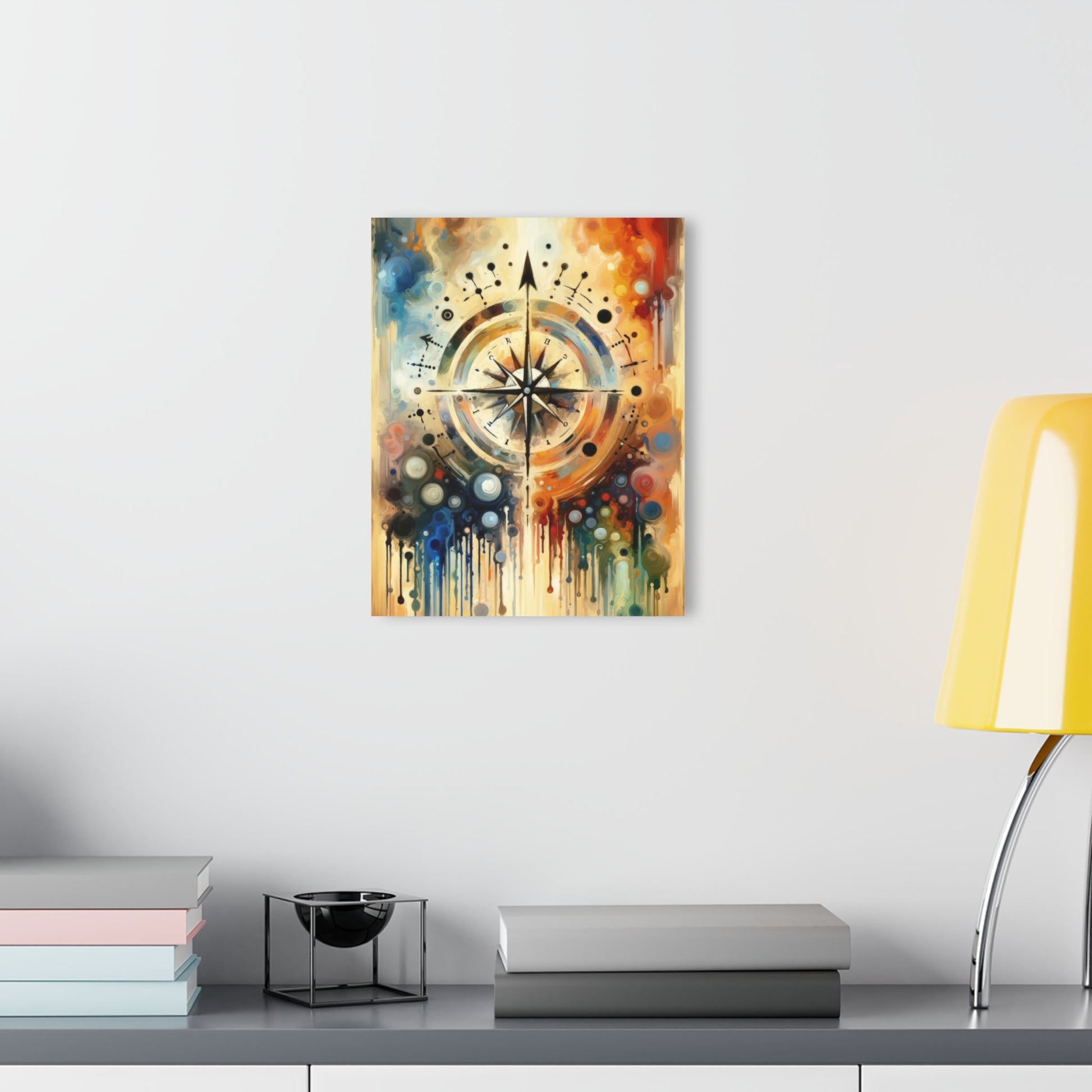 Guidance Abstract Compass Acrylic Prints (French Cleat Hanging) - ATUH.ART