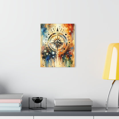 Guidance Abstract Compass Acrylic Prints (French Cleat Hanging) - ATUH.ART
