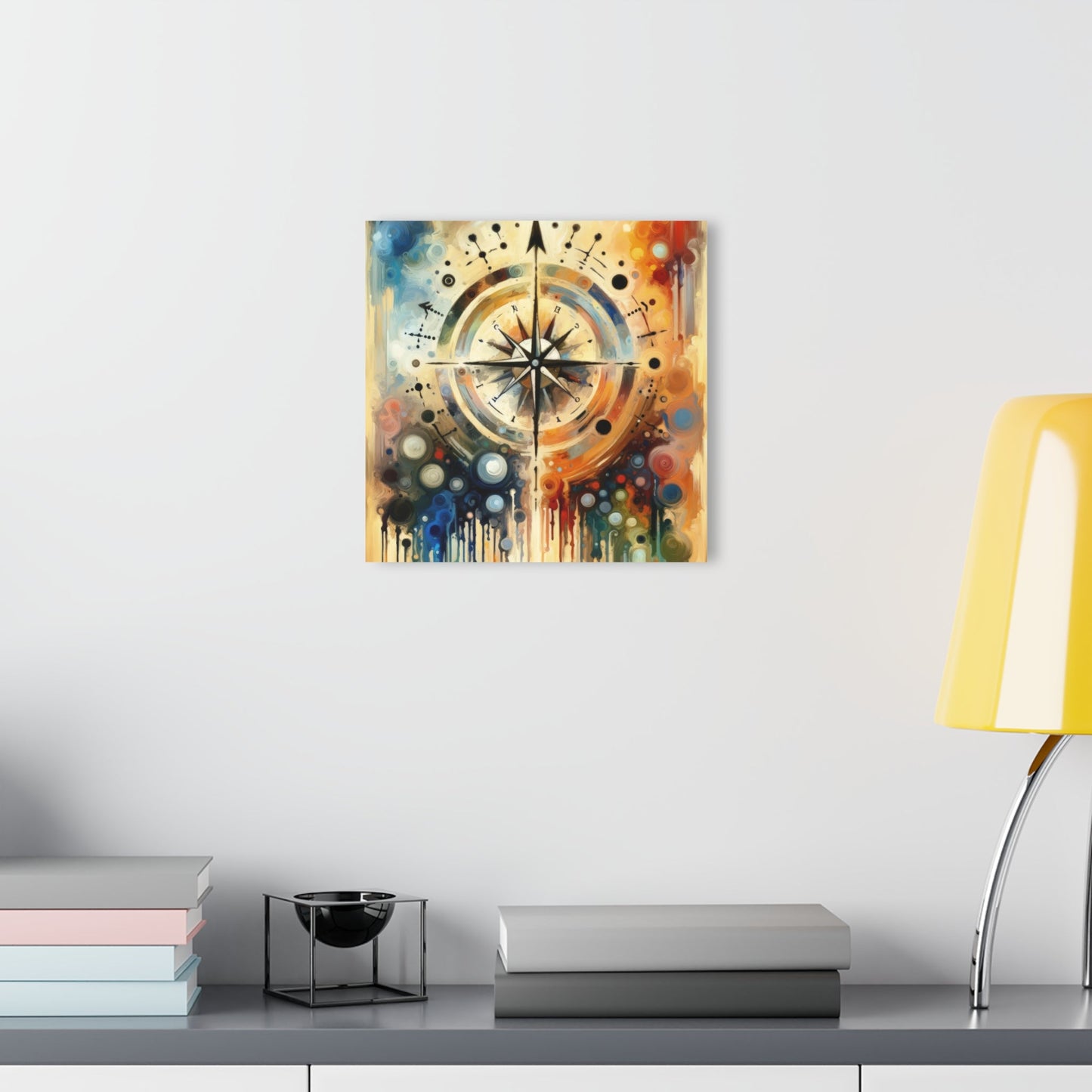 Guidance Abstract Compass Acrylic Prints (French Cleat Hanging) - ATUH.ART