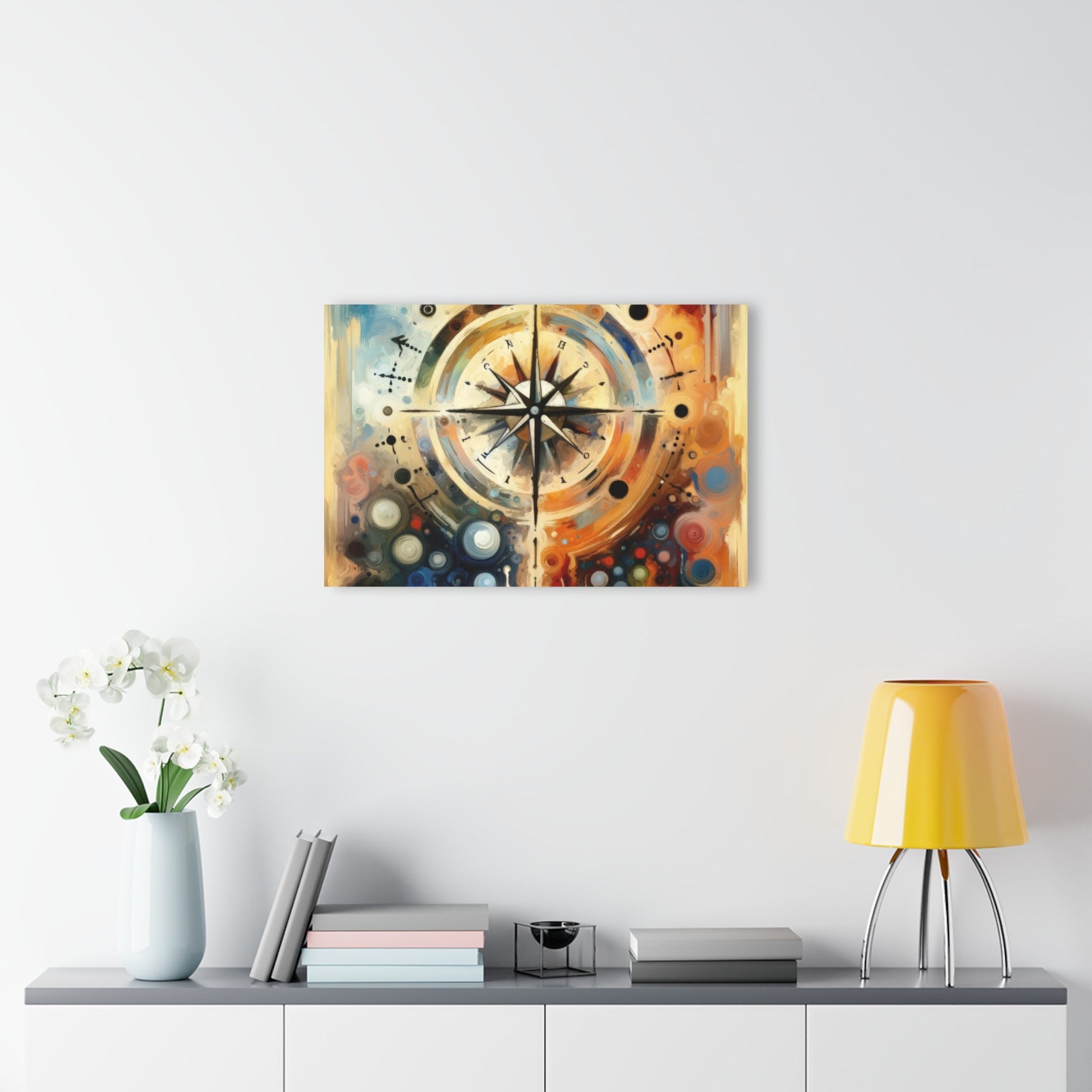 Guidance Abstract Compass Acrylic Prints (French Cleat Hanging) - ATUH.ART