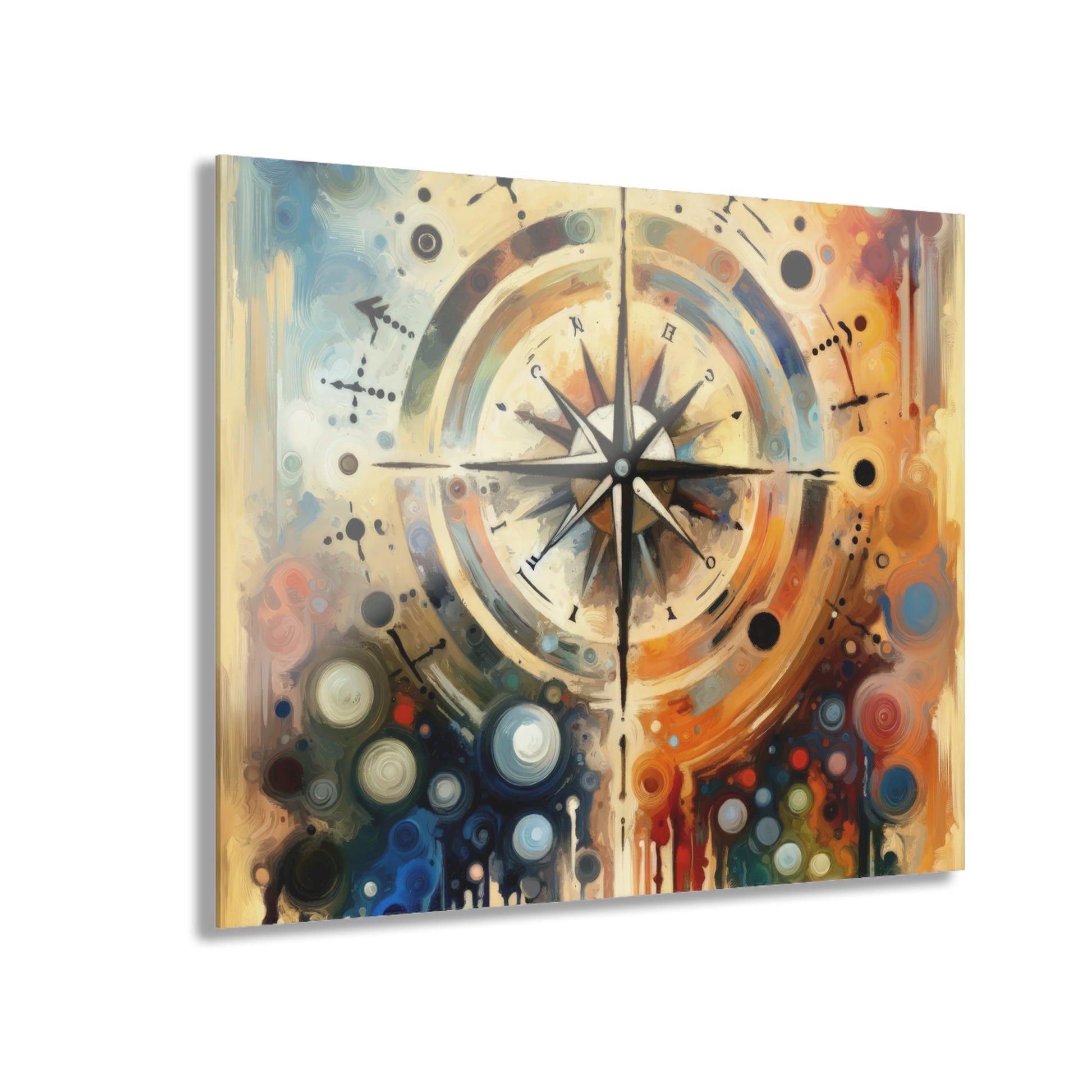 Guidance Abstract Compass Acrylic Prints (French Cleat Hanging) - ATUH.ART