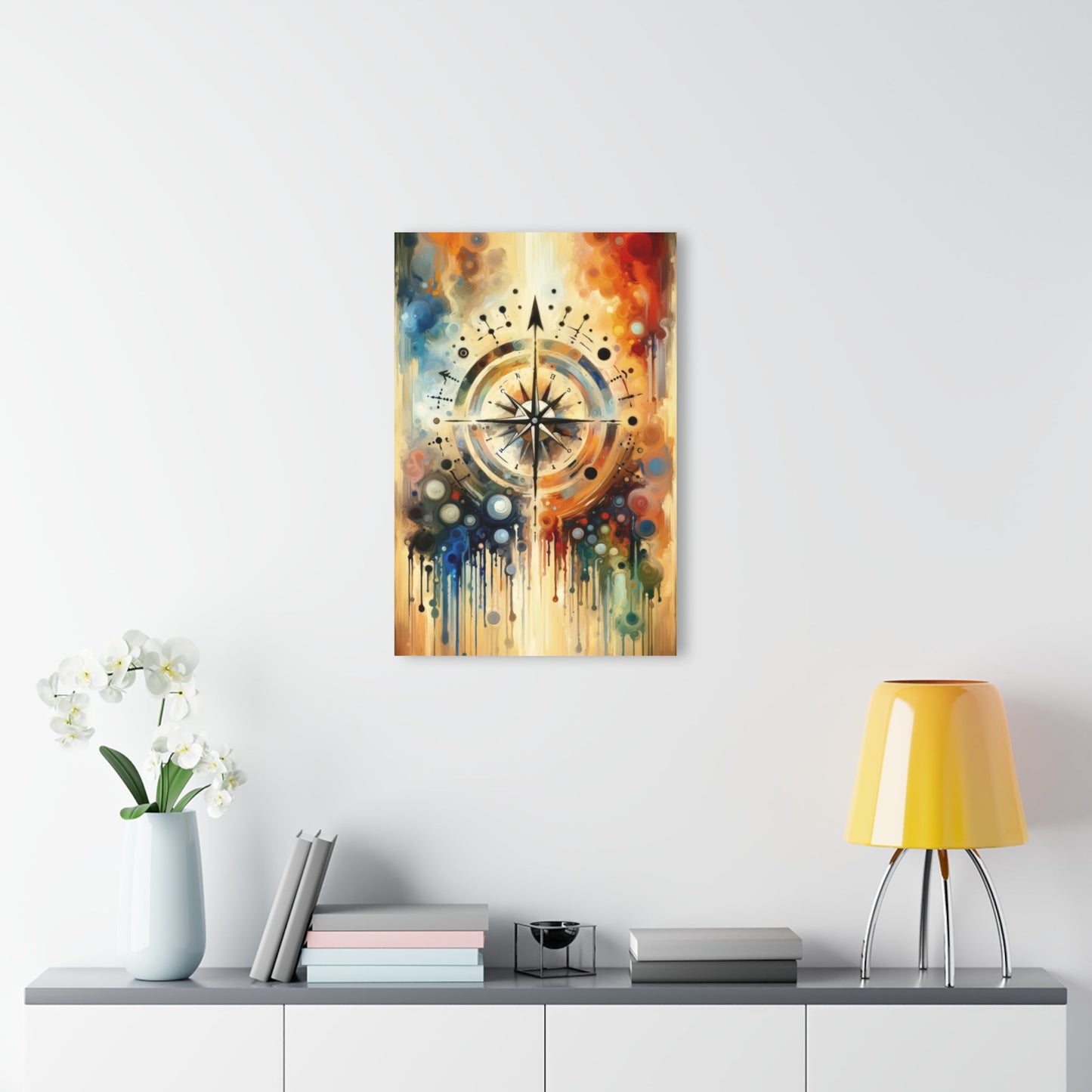 Guidance Abstract Compass Acrylic Prints (French Cleat Hanging) - ATUH.ART