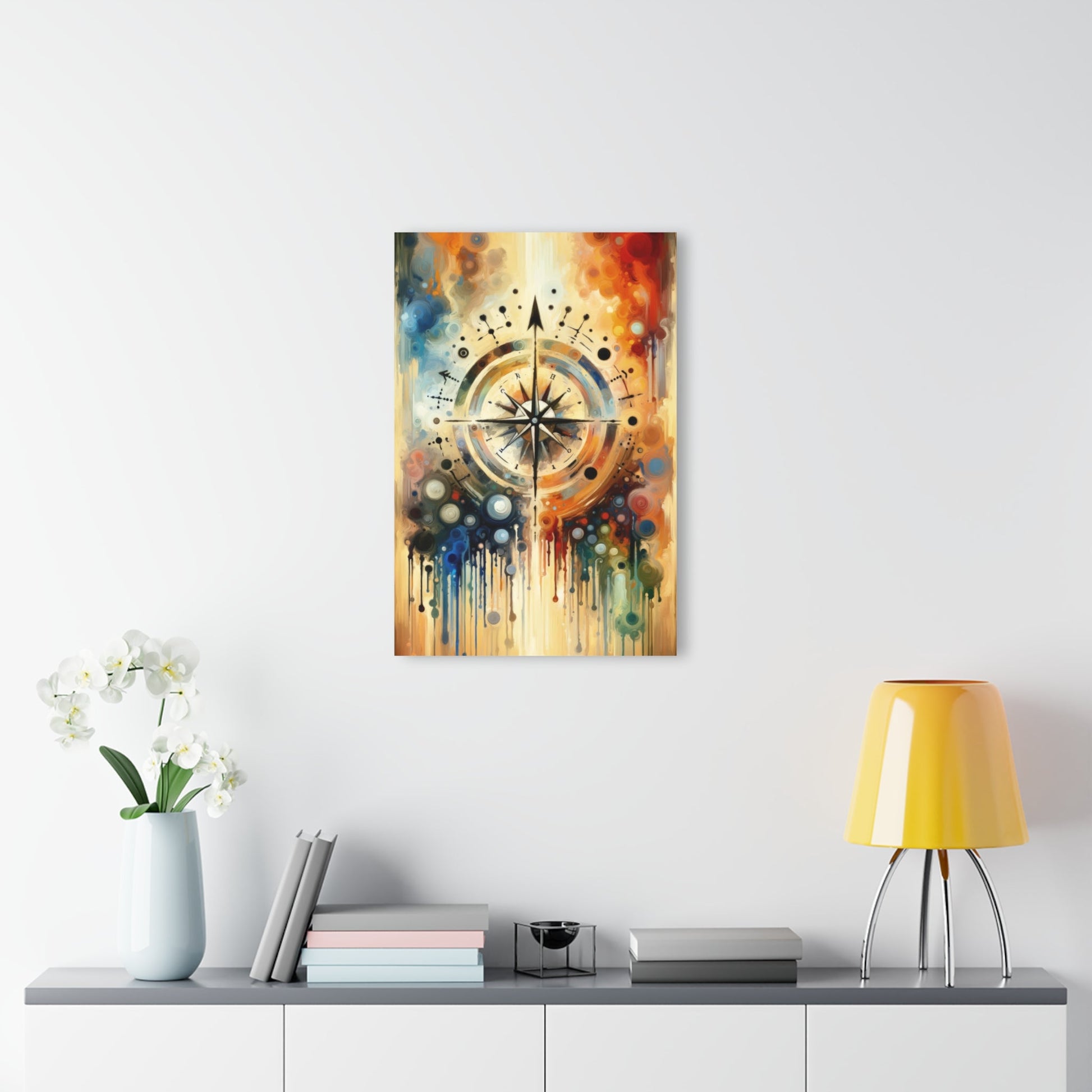 Guidance Abstract Compass Acrylic Prints (French Cleat Hanging) - ATUH.ART
