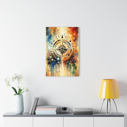 Guidance Abstract Compass Acrylic Prints (French Cleat Hanging) - ATUH.ART