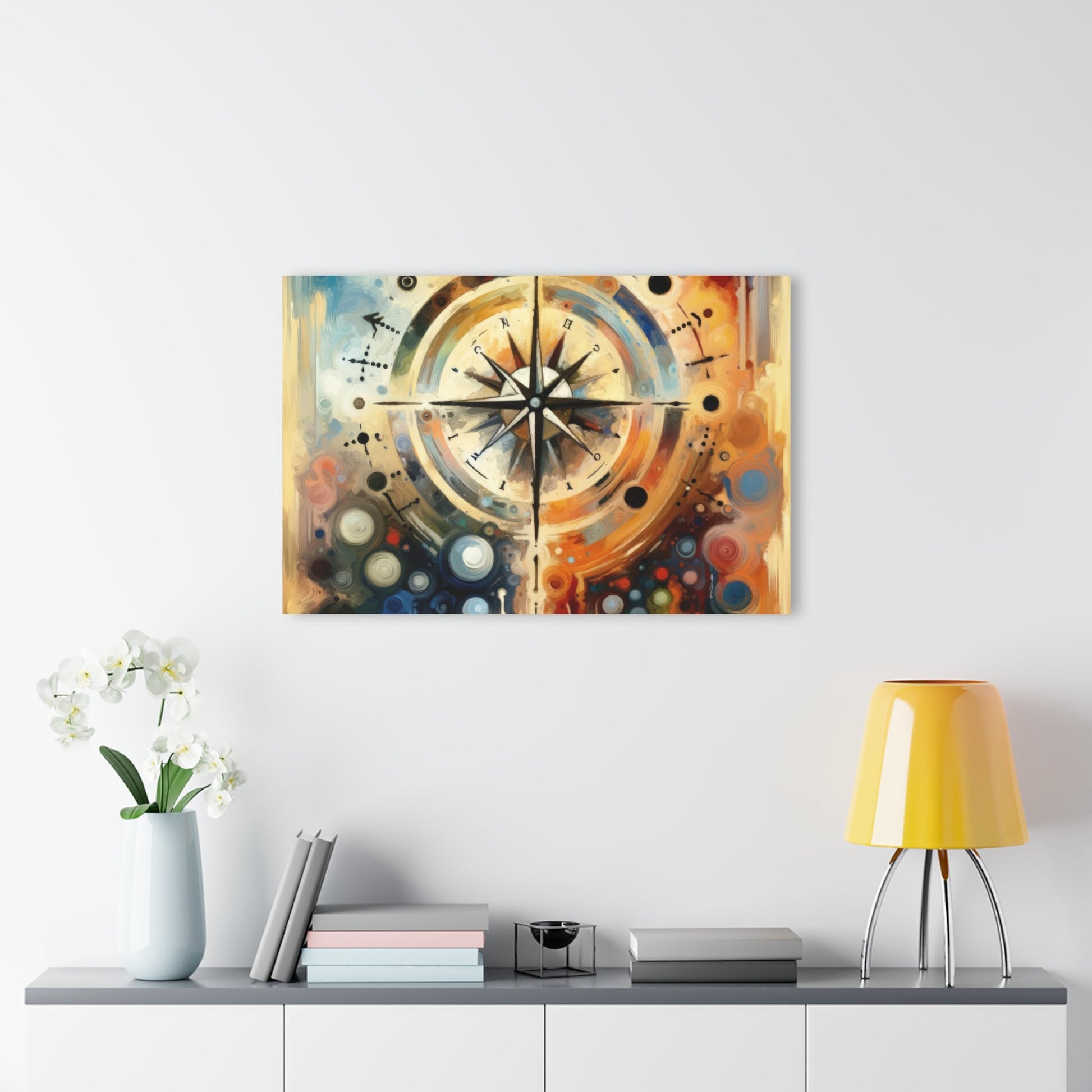 Guidance Abstract Compass Acrylic Prints (French Cleat Hanging) - ATUH.ART