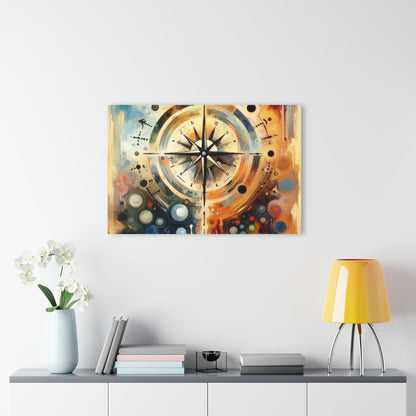 Guidance Abstract Compass Acrylic Prints (French Cleat Hanging) - ATUH.ART