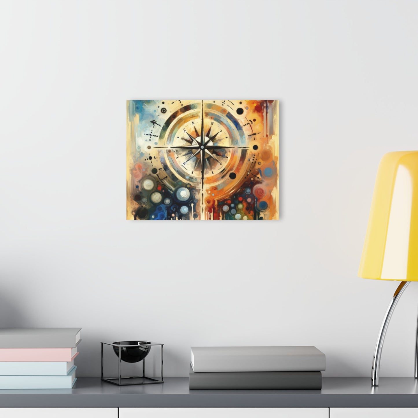 Guidance Abstract Compass Acrylic Prints (French Cleat Hanging) - ATUH.ART