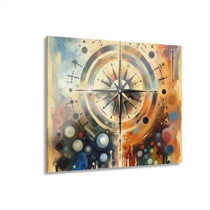 Guidance Abstract Compass Acrylic Prints (French Cleat Hanging) - ATUH.ART