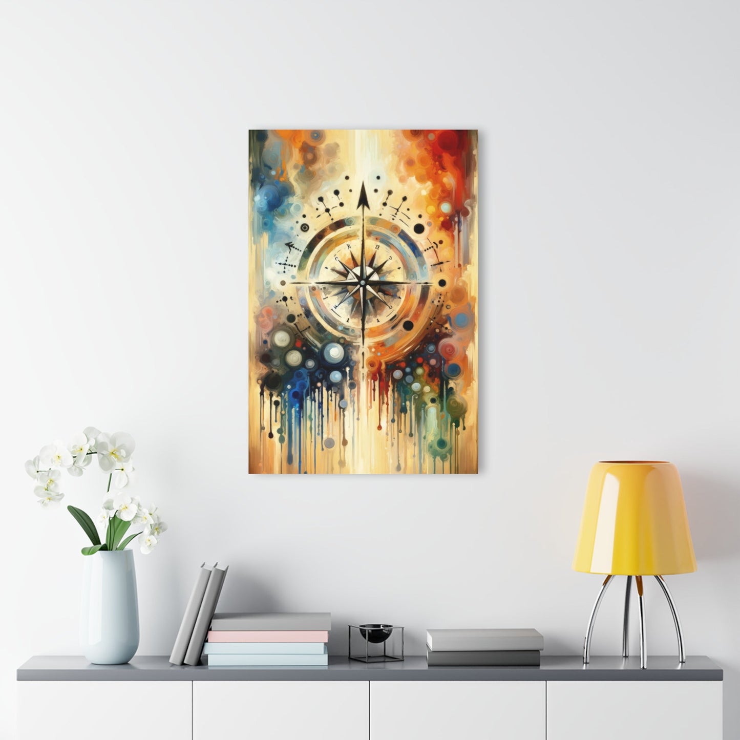 Guidance Abstract Compass Acrylic Prints (French Cleat Hanging) - ATUH.ART