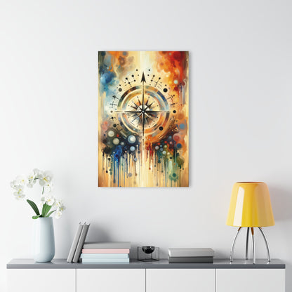 Guidance Abstract Compass Acrylic Prints (French Cleat Hanging) - ATUH.ART