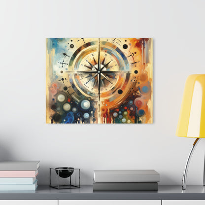 Guidance Abstract Compass Acrylic Prints (French Cleat Hanging) - ATUH.ART