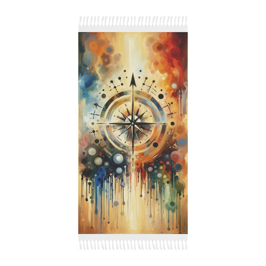 Guidance Abstract Compass Boho Beach Cloth - ATUH.ART
