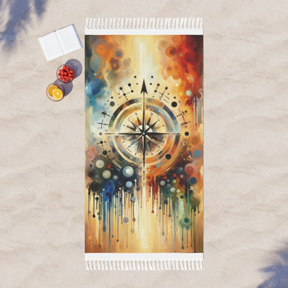 Guidance Abstract Compass Boho Beach Cloth - ATUH.ART