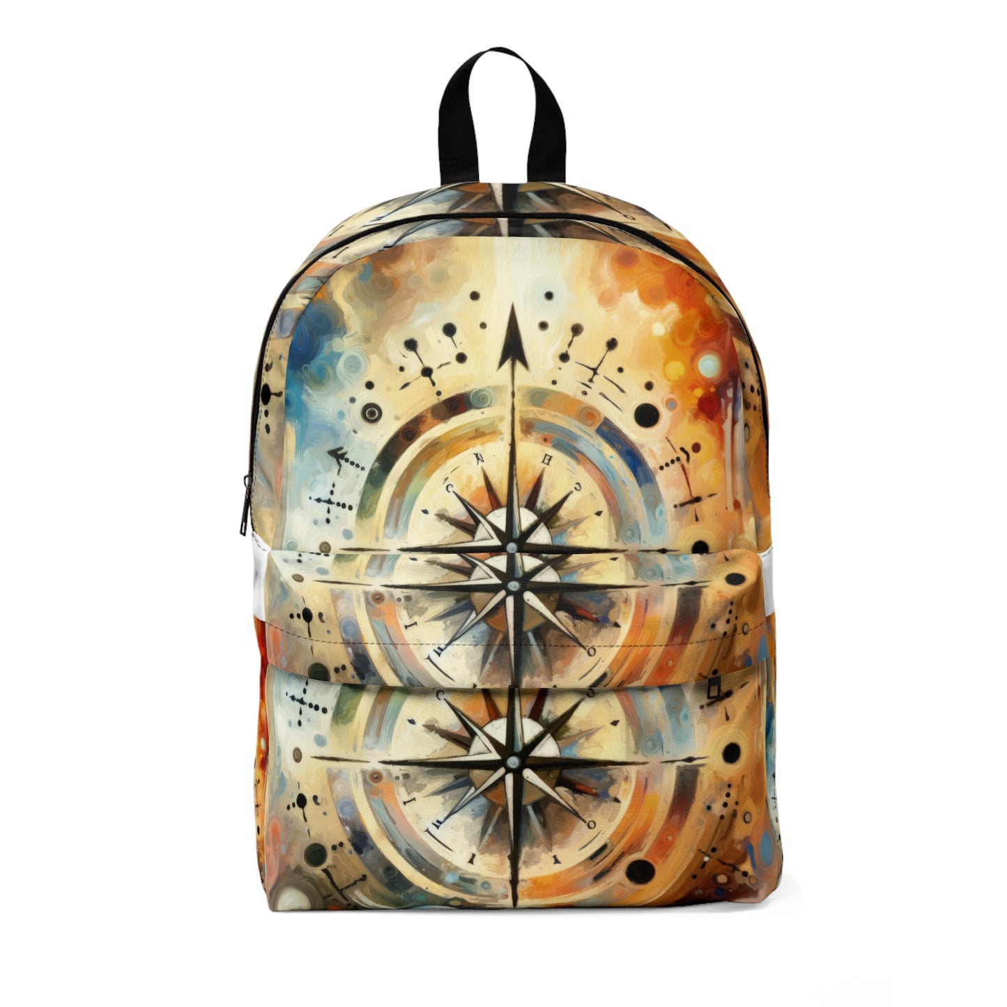 Guidance Abstract Compass Unisex Classic Backpack - ATUH.ART