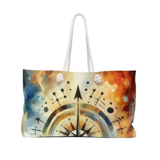 Guidance Abstract Compass Weekender Bag - ATUH.ART