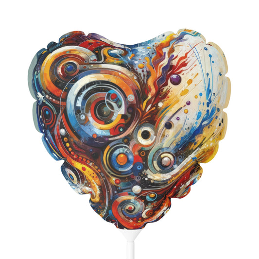 Harmonic Abstract Synergy Balloon (Round and Heart-shaped), 11" - ATUH.ART