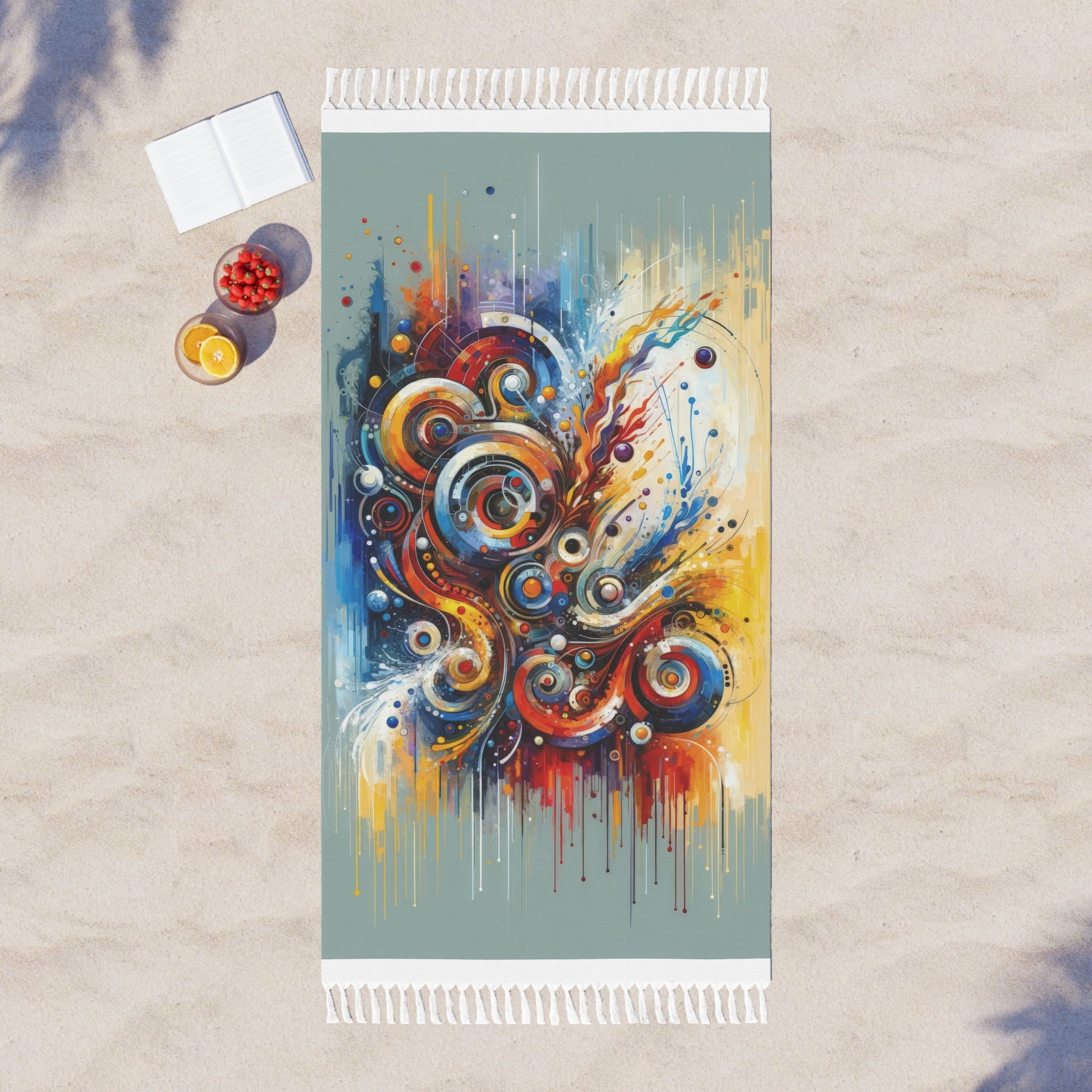 Harmonic Abstract Synergy Boho Beach Cloth - ATUH.ART