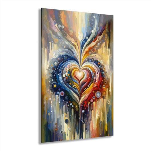 Harmonic Heart Essence Acrylic Prints (French Cleat Hanging) - ATUH.ART
