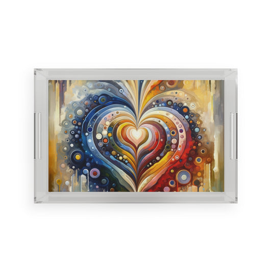 Harmonic Heart Essence Acrylic Serving Tray - ATUH.ART