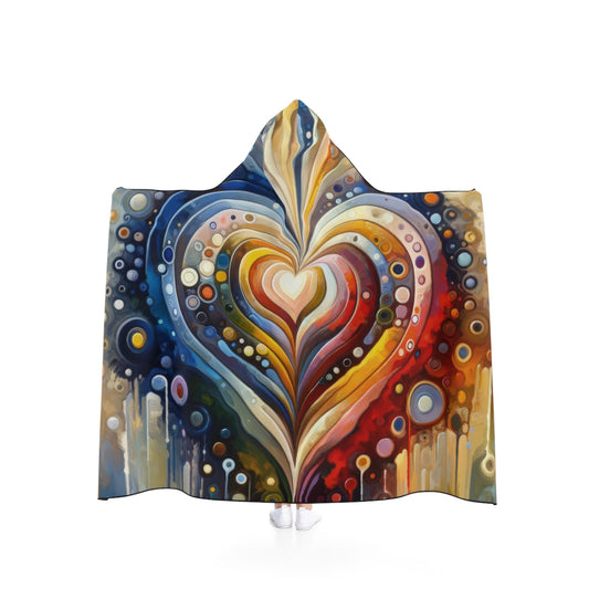 Harmonic Heart Essence Hooded Blanket - ATUH.ART