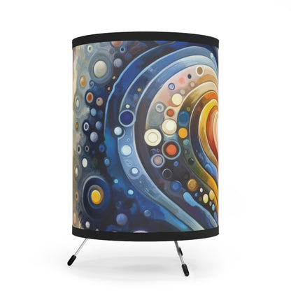 Harmonic Heart Essence Tripod Lamp with High-Res Printed Shade, US\CA plug - ATUH.ART