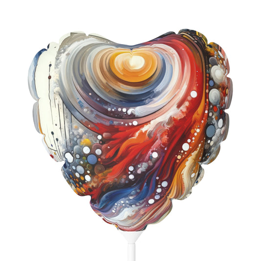 Harmonic Swirl Elegance Balloon (Round and Heart-shaped), 11" - ATUH.ART