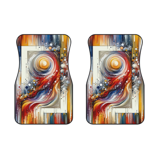 Harmonic Swirl Elegance Car Mats (2x Front) - ATUH.ART