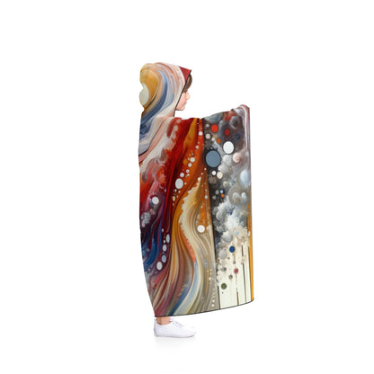 Harmonic Swirl Elegance Hooded Blanket - ATUH.ART