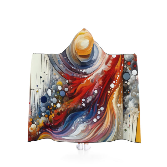 Harmonic Swirl Elegance Hooded Blanket - ATUH.ART