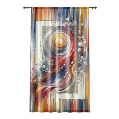 Harmonic Swirl Elegance Window Curtain - ATUH.ART