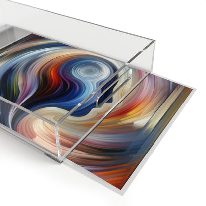 Harmonious Mindset Abstract Acrylic Serving Tray - ATUH.ART