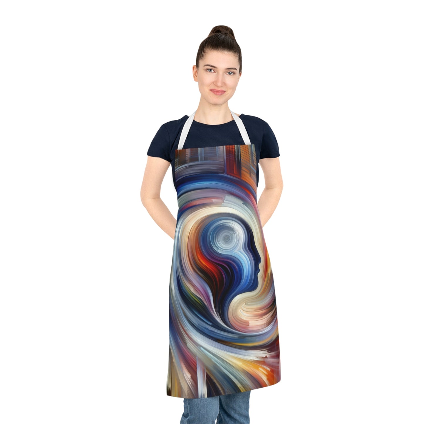 Harmonious Mindset Abstract Adult Apron (AOP) - ATUH.ART