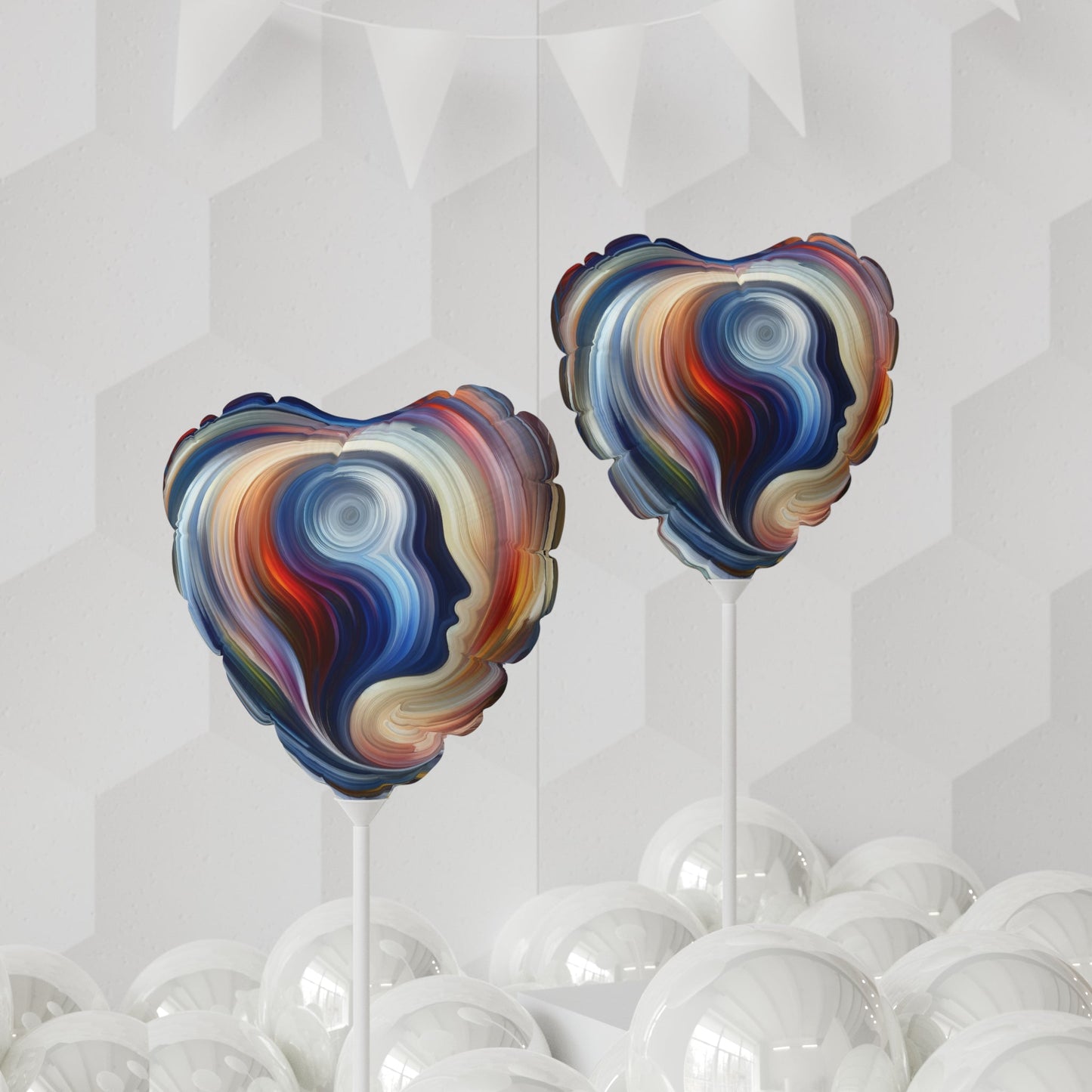 Harmonious Mindset Abstract Balloon (Round and Heart-shaped), 11" - ATUH.ART