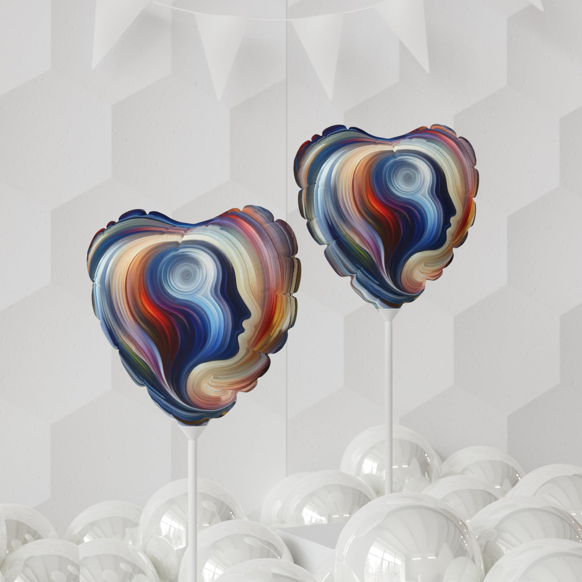 Harmonious Mindset Abstract Balloon (Round and Heart-shaped), 11" - ATUH.ART