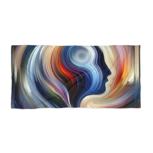 Harmonious Mindset Abstract Beach Towel - ATUH.ART