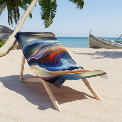 Harmonious Mindset Abstract Beach Towel - ATUH.ART